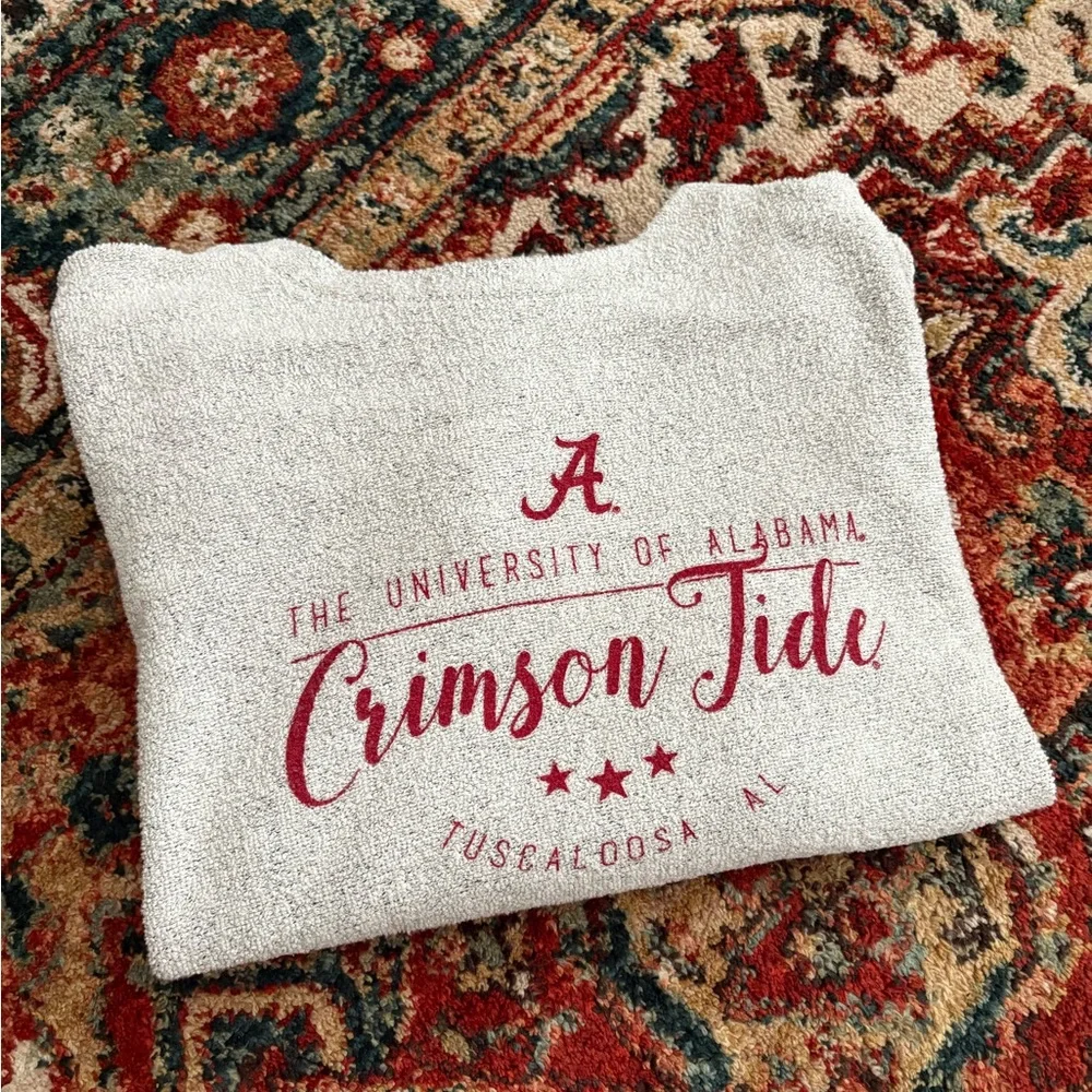 Pressbox Women's University of Alabama Long Sleeve Comfy Terry Sweater, Size L - Picture 1 of 3